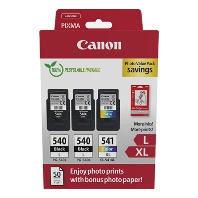 Image de Canon Multipack 2 X Pg 540l /cl 541xl Photo Value Pack (5224b015)