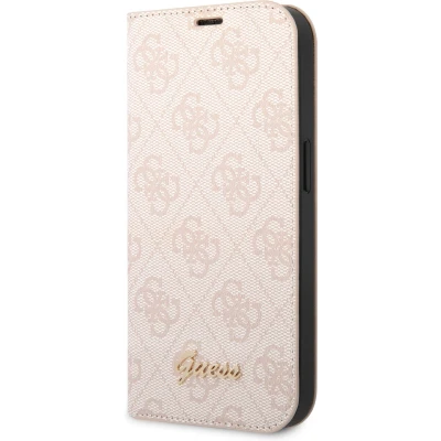 Afbeelding van Guess 4G Book Case Geschikt voor Apple iPhone 14 Pro (6.1&quot;) Roze