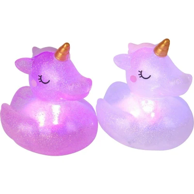 Afbeelding van SunnyLIFE S22LISUN Bath Lights Unicorn S2 Badlichter Einhorn 2er Set, Mehrfarbig