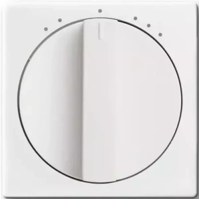 Afbeelding van Busch Jaeger centraalplaat voor inbouw ventilatorschakelaar 2711 U studiowit 1740 DRL 84