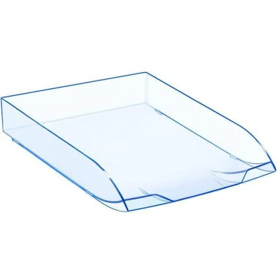 Afbeelding van Cep Ice Blue A4 brievenbak, polystyreen, 370 x 270 61 mm, transparant, blauw