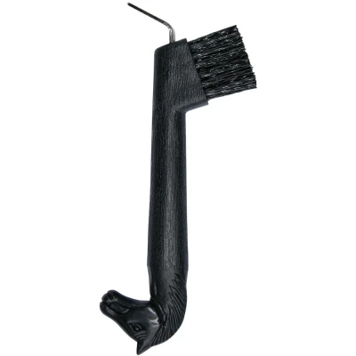 Image de Harry&#039;s Horse Cure Pied et Brosse à Sabots Tête de Cheval Noir