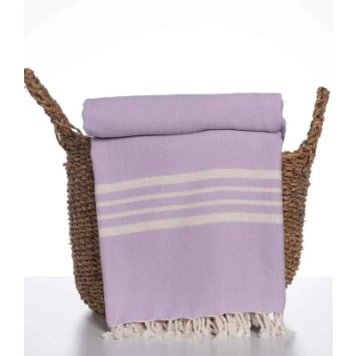 Afbeelding van Hamamdoek Krem Sultan XXL Light Lilac van Lalay