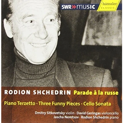 Afbeelding van Dimitry Sitkovetsky, David Geringas, Jascha Nemtsov, Rodion Shchedrin Schtschedrin: Piano Terzetto/Three Funny Pieces/Cello Sonata (CD)