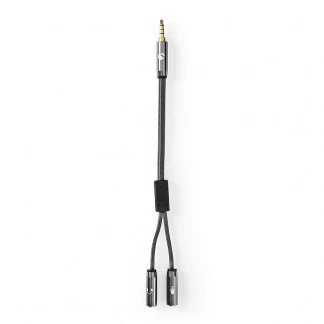 Afbeelding van 3.5 mm jack splitterkabel Nedis 0.2 meter (Stereo)