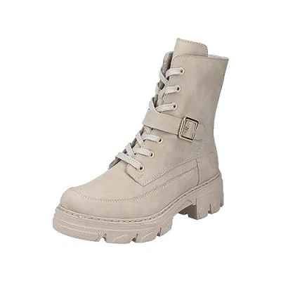 Afbeelding van Rieker dames veterboot beige