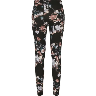 Afbeelding van Urban Classics SOFT AOP Legging, Dames, Maat: XS, Blacksoftflower