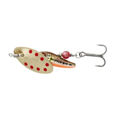 Afbeelding van Savage Gear Sticklebait Spinner Minnow Gold Red 7.3g