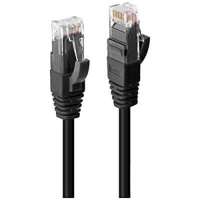Afbeelding van LINDY 45431 RJ45 Netwerkkabel, patchkabel 0.50 m Zwart 1 stuk(s)