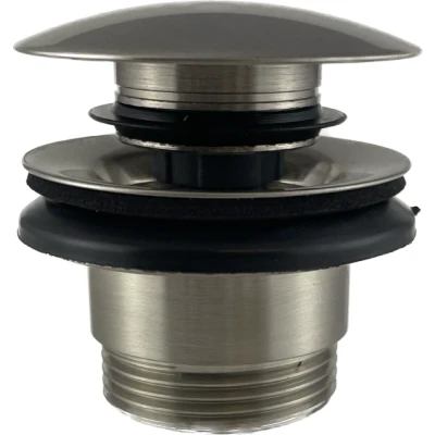 Afbeelding van PB Unix wastafelplug 1 1/4 afsluitbaar push up click clack RVS 1208953285