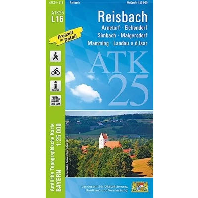 Afbeelding van ATK25 L16 Reisbach (Amtliche Topographische Karte 1:25000)
