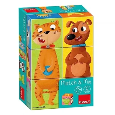 Afbeelding van Goula 9 Cubic Blokpuzzel stuk(s) Dieren