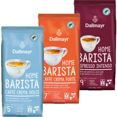 Afbeelding van Dallmayr Home Barista Proefpakket koffiebonen 3 x 1 kilo
