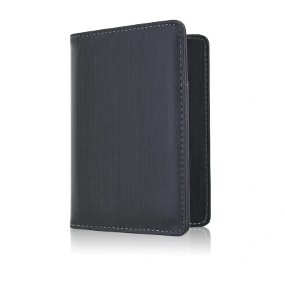 Afbeelding van Autopapieren Hoes / 10,5 x 14cm Kentekenbewijs Mapje V1 Houtpatroon Zwart