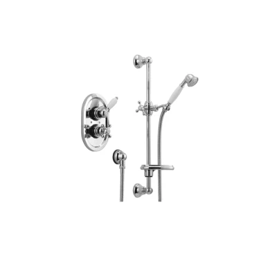 Afbeelding van Huber Croisette Inbouw Thermostatische Doucheset Brons 910.CS01H.BA