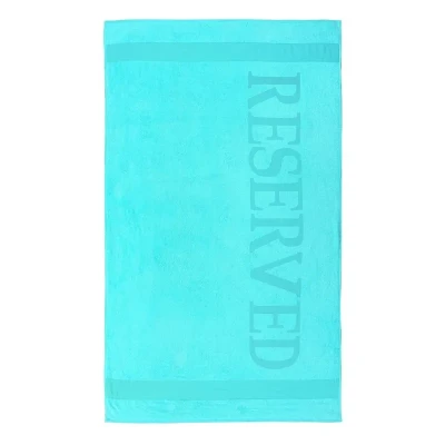 Afbeelding van Reserved Strandlaken 100x180 cm Aqua