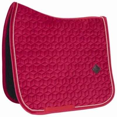 Afbeelding van Kentucky Zadeldekje Velvet Dressuur Fuchsia Full