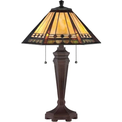 Afbeelding van Quoizel LED Tafellamp Arden 2X E27 Max 60W Bronze Patina
