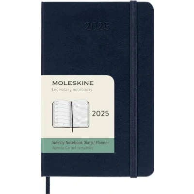 Afbeelding van Moleskine 12 Maanden Agenda 2025 Wekelijks Large Harde Kaft Saffier Blauw