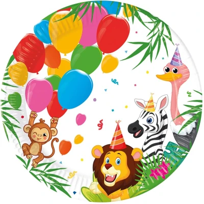 Afbeelding van Wefiesta Papieren borden jungle party