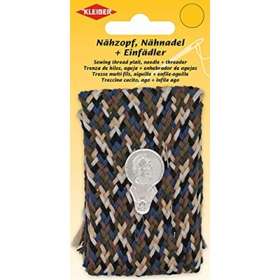 Afbeelding van 70039 Naaigaren vlecht assortie beige/bruin