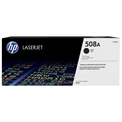 Image de HP 508A noir originale LaserJet cartouche de toner (CF360A)