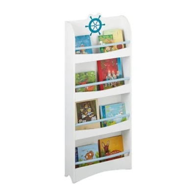 Afbeelding van Relaxdays kinderboekenkast boekenrek kinderkamer kinderkast voor boeken kinderrek