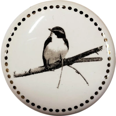 Afbeelding van Kastknop Clayre &amp; Eef Vogel met stipjes