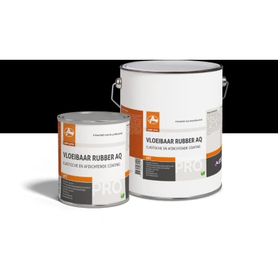 Afbeelding van Vloeibaar rubber AQ Zwart 750 ml