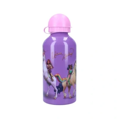 Afbeelding van My sweety pop Drinkfles Voor kinderen Aluminium Kleuterschool School Vakantie Maaltijden 19 cm 500 ml Hydratatie Cadeau idee (Unicorn Academy Paars/Roze)
