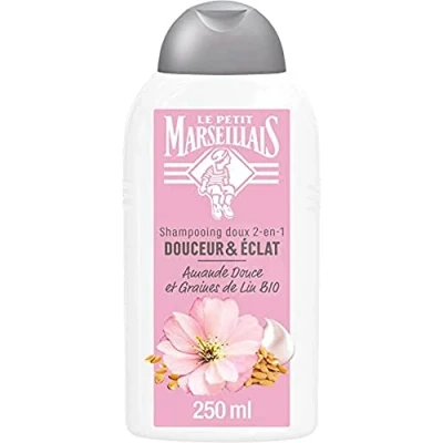 Afbeelding van Le Petit Marseillais Shampoo 250ml amande douce &amp; graines de lin BIO