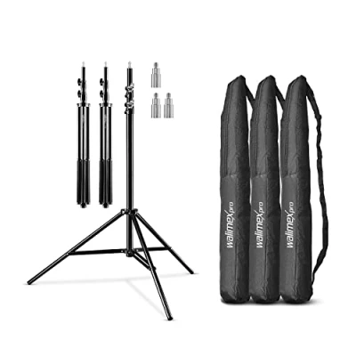 Afbeelding van Walimex Set van 3 WT 806 Lamp Statieven, 256 cm