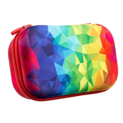 Afbeelding van ZIPIT Colorz Pennenetui voor meisjes, groot etui school en kantoor, met organizer, caleidoscoop