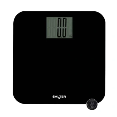 Afbeelding van Salter 9049 BK3R MAX Digitale personenweegschaal, elektronische persoonlijke weegschaal, maximale capaciteit 250 kg, gemakkelijk af te lezen display, nauwkeurige onmiddellijke aflezing, metingen in KG