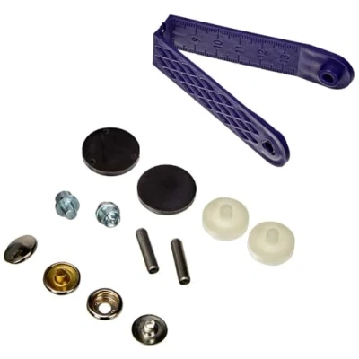 Afbeelding van Prym Naaivrijdrukknoop Sport Camping 15 mm Zilver 100 stuks