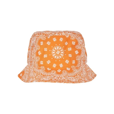 Afbeelding van Flexfit Bandana Print Hoed, Heren, Maat: One Size, Orange