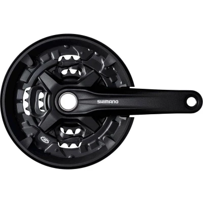 Afbeelding van Shimano crankstel MT210 9sp 44/32/22T+cg zwart