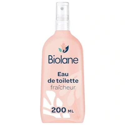 Image de BIOLANE Eau de Toilette bebe Fraicheur Parfume Bébé après la NOUVELLE FORMULE Pour Fille et Garçon 200ml Fabriqué en France