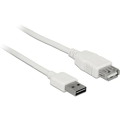 Afbeelding van Easy USB A naar verlengkabel USB2.0 tot 2A / wit 1 meter