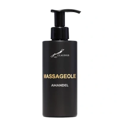 Afbeelding van Massageolie Amandelolie 300 ml met pomp zwarte fles 100% natuurlijk biologisch en koud geperst