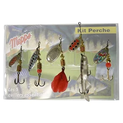 Afbeelding van Mepps Kunstaas Spinner Kit Baars (5 stuks)