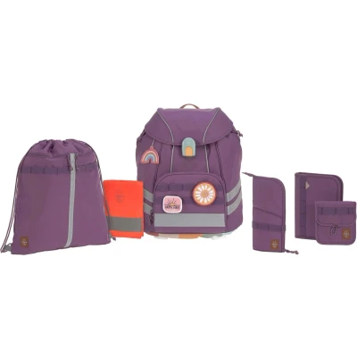 Afbeelding van Lässig Unique schoolset uniseks kind schooltassenset, lila/violet, one size