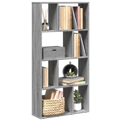 Afbeelding van Boekenkast 60x20x120 cm bewerkt hout grijs sonoma eikenkleurig