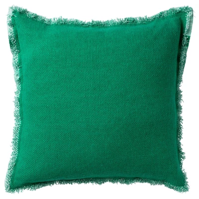 Afbeelding van Dutch Decor BURTO Sierkussen van gewassen katoen Emerald 60x60 cm groen