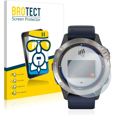 Afbeelding van BROTECT AirGlass kogelwerende glasfolie, Smartwatch beschermfolie, Transparant