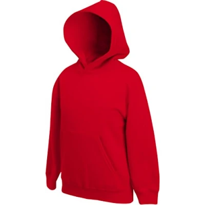 Afbeelding van Fruit of the Loom Hoogwaardige kinderhoodie, Rood/Rood