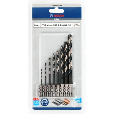 Afbeelding van Bosch Accessories 2608577139 Metaal spiraalboorset 8 stuk(s)