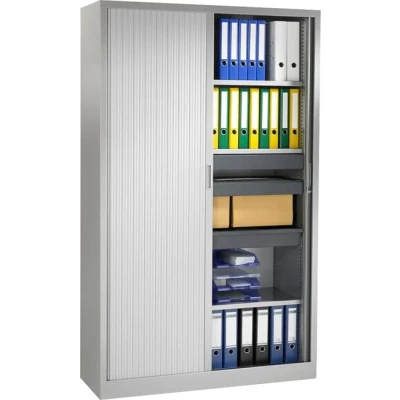 Afbeelding van Stalen roldeurkast 198x120x43cm Aluminium