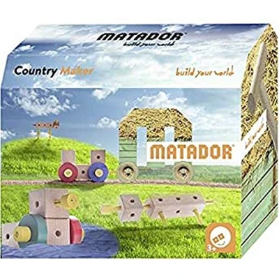 Afbeelding van Matador Maker Country Constructieset Hout, 38dlg.