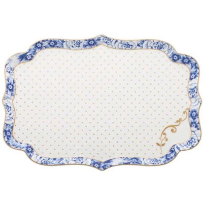 Afbeelding van Pip Studio Royal White Dienblad 25 Cm Royalblauw